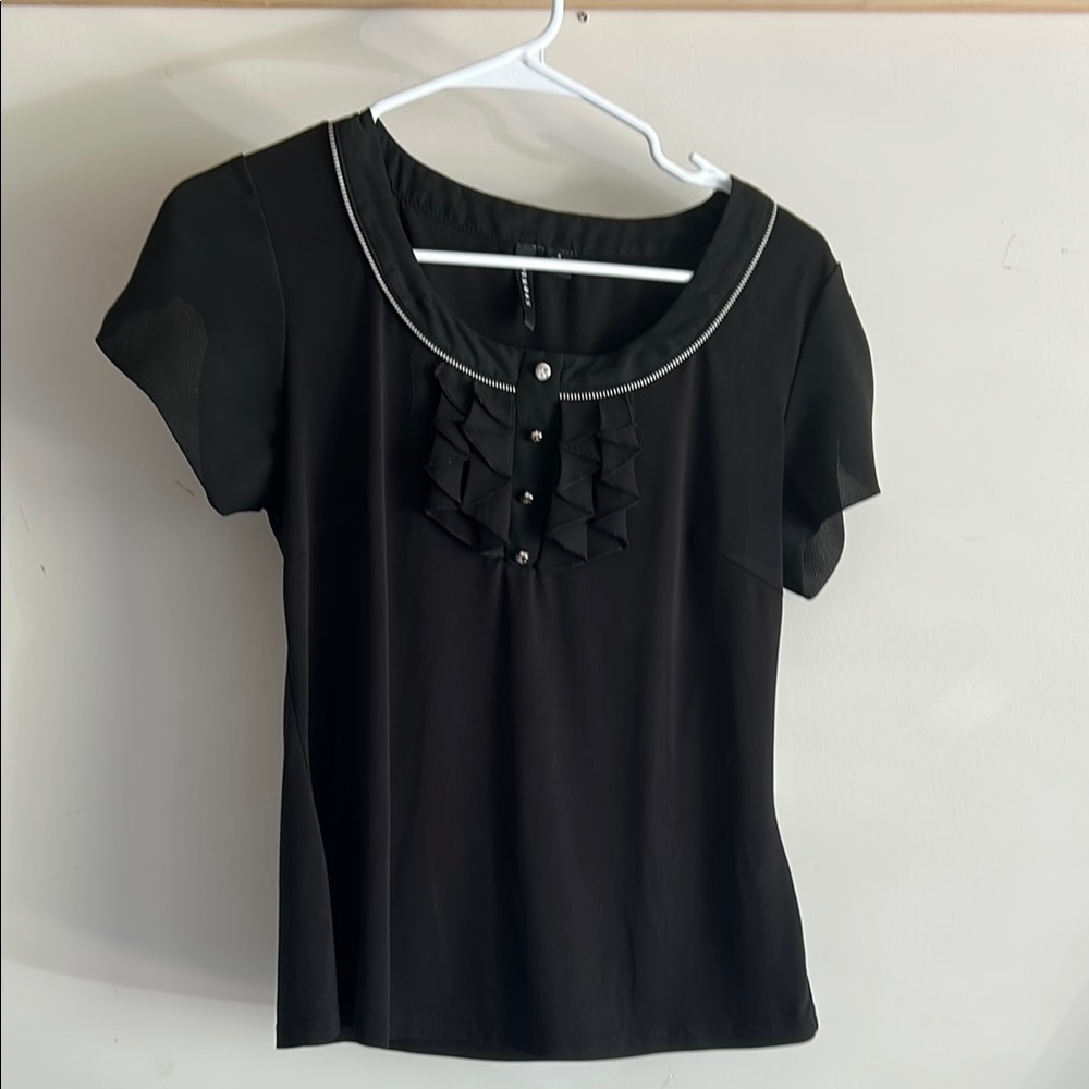 Elegant Black Women's Top
